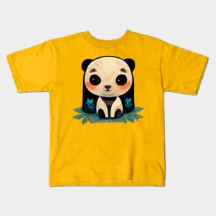 cute baby panda Kids T-Shirt